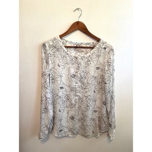 Ann Taylor Loft Sheer Blouse